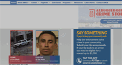 Desktop Screenshot of crimestoppersnm.com